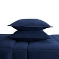 thumbnail image 6 of Serta Simply 3-Piece Clean Antimicrobial Navy Blue Comforter Set, King, 6 of 11