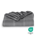 thumbnail image 6 of Bare Home Luxury 1800 Collection Fitted Sheet, Ultra-Soft, Deep Pocket, Twin, Modern Plaid - Gray/White, 6 of 6