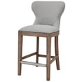 thumbnail image 2 of NPD Furniture Dorsey 26" Fabric Counter Stool in Cardiff Gray, 2 of 12