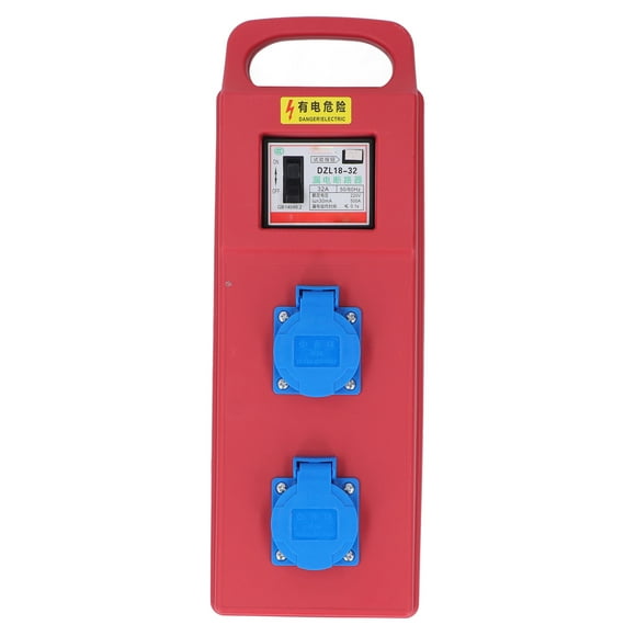 Distributeur D'énergie, Distributeur D'énergie de Construction 2 Prises, Boîte de Distribution D'énergie Compacte Portable étanche 200-250 V