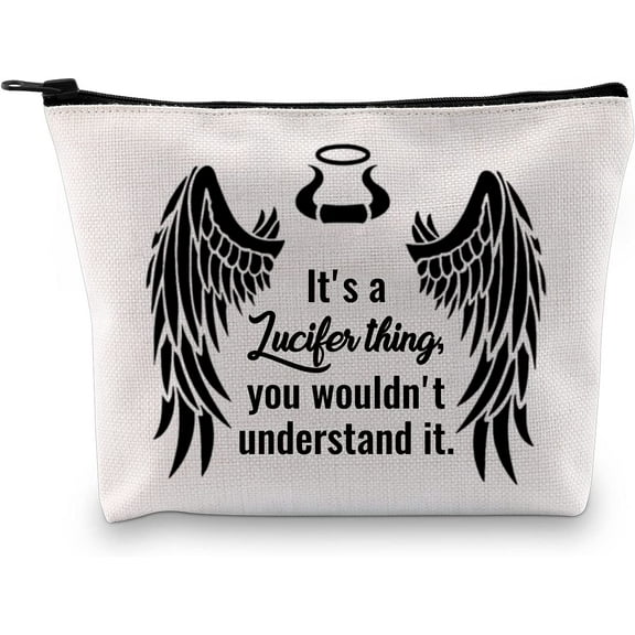 TV Show Inspired Zipper Makeup Cosmetic Bag Christmas Gift for Mom Girlfriend