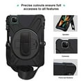 thumbnail image 6 of ProCase Rugged Heavy Duty Case with Hand Strap Shoulder Strap for iPad Pro 12.9" 6th 5th 4th 3rd Generation –Black, 6 of 8