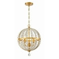 thumbnail image 4 of 3 Light Chandelier In Traditional And Contemporary Style 14 Inches Wide By 19.75 Inches High     -Traditional Installation Crystorama Lighting, 4 of 7