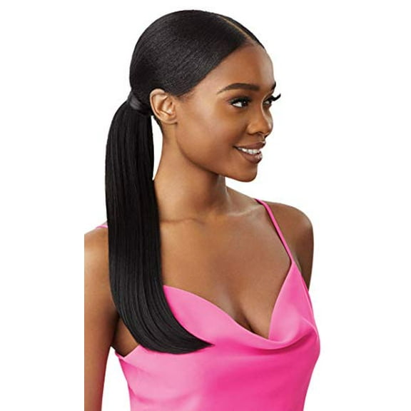 Outre Wrap Ponytail Pretty Quick Sleek Straight 16" (1B)