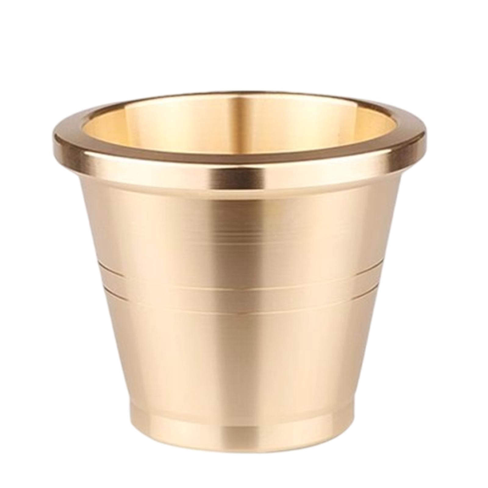 Fiocias Brass Grinder Set Garlic Crusher Versatile Easy to Clean Salt Pepper Mills Spice Small
