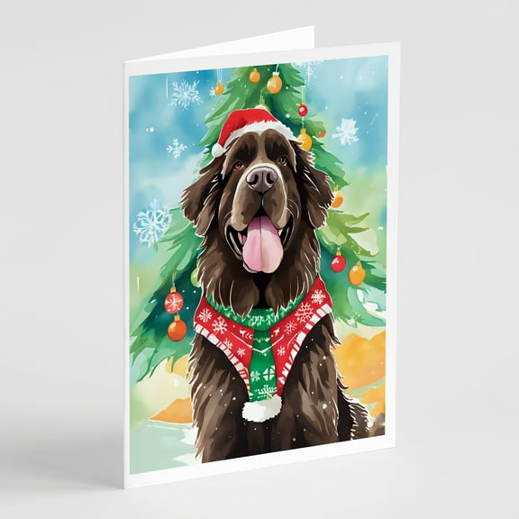 Newfoundland Christmas Greeting Cards Pack of 8 7 in x 5 in