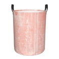 thumbnail image 2 of YFYANG Waterproof Laundry Hamper, Pink Textured Background Laundry Basket Oxford Fabric with Handle Foldable, M, 2 of 8
