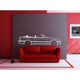 thumbnail image 2 of LaModaHome E36 CABRIO OPEN TOP Metal Silhouette Wall Art, 2 of 5