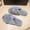 Gray, variant on Womens Open Toe Crisscross Slippers Cozy Winter House Shoes for Indoor and Outdoor Wear Soft Woven Comfortable Home Footwear Casual Style(Gray,38(US:6.5))