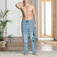 thumbnail image 2 of Zofaai Bluey Pattern Men's Trousers, Elastic Waistband with Pockets, Pajama Pants, Home Wear-Small, 2 of 6