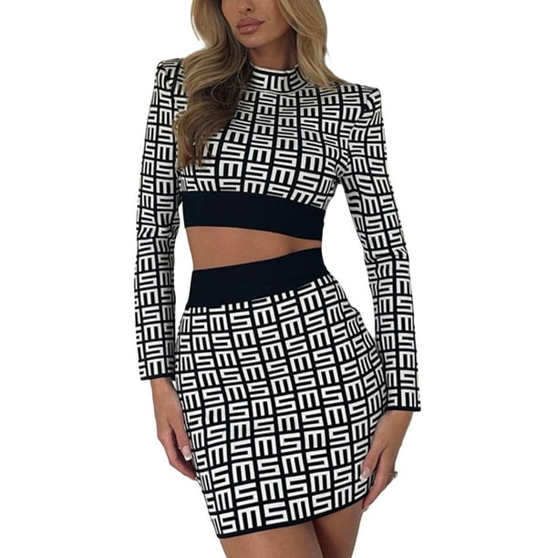 Two piece hot sale clubbing outfits