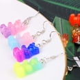 thumbnail image 4 of 100 piezas Gummy Bear Charms Colgantes Cute Resin Bear Candy Charms en color brillante Oso de dibujos animados Llaveros Color aleatorio oso de fresa  Electrónica, 4 of 5