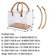 thumbnail image 6 of DAMLUX Clear PVC DIY Tote Bag Handbag Making Kit,Create Handmade Gift Bags Craft Accessories Tool Set,Clear Purse DIY Kit,Birthday Holiday Bag Making Kit for Girls, 6 of 8