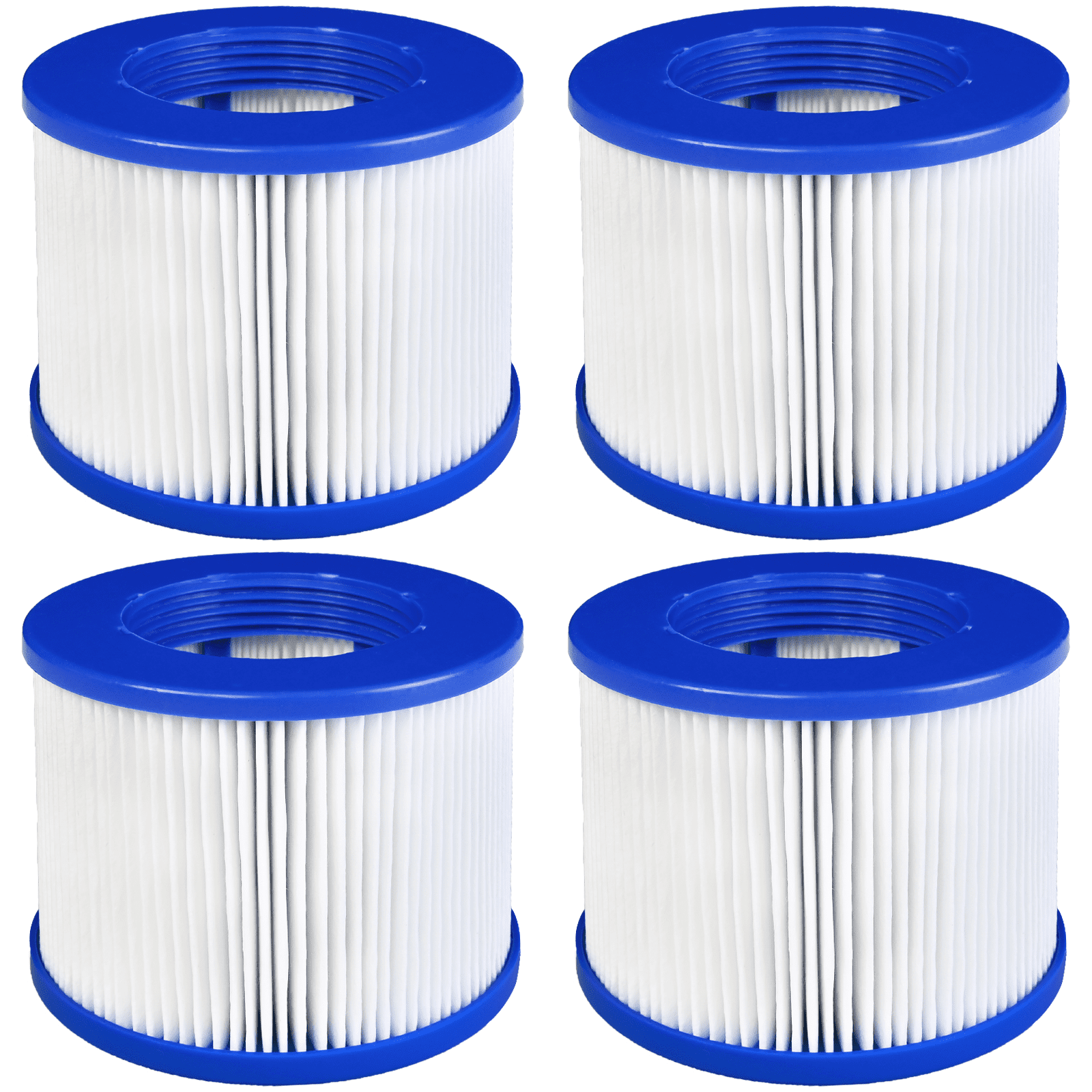 FTCBXT Screw-in Hot Tub Spa Filters 60% Denser Filter High-Efficiency Replacement Compatible with Relxtime, Aleko, Wejoy, Aquaspa Hot Tubs & Other Spas (4 PACK)