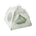 thumbnail image 2 of Comfort Pet Bed All Season Pet Tent All-Season Comfort Pet Tent Foldable Removable Washable Pet Bed for Indoor Outdoor Use Green Color Portable Pet Shelter for Dogs Cats, 2 of 6