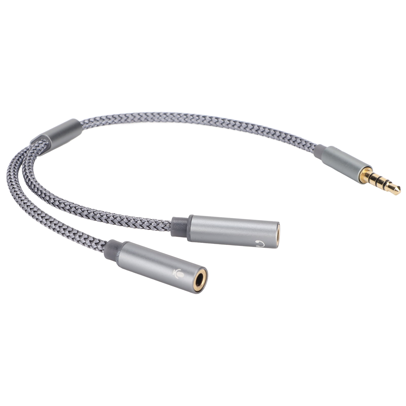 Headphone Extension Cable, Universal 4 Pole Extension Cable Male To Two