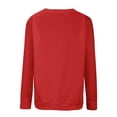 thumbnail image 4 of UAMVSH Crewneck Sweatshirts Women Oversized Casual Long Sleeve Ribbed Knit Tops Comfy Soft Loose Fit Pullover Shirts Fall Outfits, 4 of 5