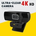 thumbnail image 2 of Cámara Web 4K Full HD con Micrófono, Conector USB, Enfoque Automático, para PC, Portátil, Computadora de Escritorio A, 2 of 5