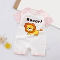 thumbnail image 2 of KPOPLK Baby Boy Rompers Clothes Short Sleeve Cotton Toddler Rompers Graphic Print Baby Clothes One-Piece Outfit(6-12 Months,Yellow), 2 of 4