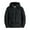 Black, variant on Fesfesfes Men's Short Work Puffer Jacket Jacket Thickened Outerwear Long Sleeve Hooded Zipper Coat Winter Warm Coat