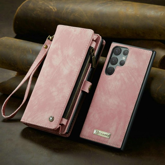 Funda de cuero con bolsillo para tarjetas para hombre y mujer Galaxy S23 Ultra S21FE Plus, funda de muñeca A13 A14 A33 A53 A34 A54, cartera para teléfono móvil qiuyongming unisex