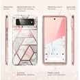 thumbnail image 7 of i-Blason Cosmo Series Case for Google Pixel 6a (2022 Release), Slim Full-Body Stylish Protective Case with Built-in Screen Protector (Marble), 7 of 7