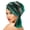 Dark green, variant on Sparkling Rhinestones Decors Turban Hat Velvet Headscarf Hat With Crossed Forehead Design For Skin Comfort Chemo Headwear