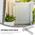 thumbnail image 3 of FUTUREORYY 2Pcs Pivot Hinge for Hidden Door 3.74x0.77in, 3 of 7
