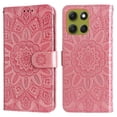 thumbnail image 1 of Funda tipo cartera GANGXUN para Motorola Moto G86 , diseño girasol, cuero PU, soporte, cierre magnético, tarjetero, 1 of 5