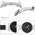 thumbnail image 4 of KOMI 2 Pairs Compatible for Google Pixel Watch 2 Connector, 20mm Stainless Steel Replaceable Connection Adapter for Google Pixel Watch Accessories, Pixel Watch Band Connector Adapter (Silver), 4 of 6