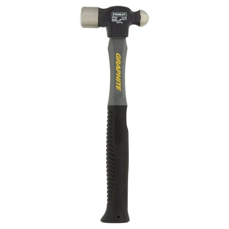 Stanley Jacketed Graphite Ball Pein Hammer 16 oz, 54-716 - Walmart.com