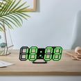 thumbnail image 3 of Reloj Despertador Digital, Reloj Electrónico de Pantalla Led Fotosensible 3D Automática, 23.5x9.3x1.8cm, Reloj Multifunción de Doble Propósito, Despertador de Luz, 3 of 8
