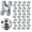 Gray, variant on 20Pcs Triangles Clothes Hanger Connector Hooks Hanger Stacker, Plastic Mini Space Saving Heavy Duty Hanger Extender Clips for Organizer Closet Clothes Velvet