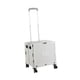 thumbnail image 3 of Carrito pequeño con ruedas Zulema versátil fácil de transportar sólido con tapa oculta cesta con ruedas cajón plegable gris, 3 of 8
