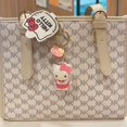 thumbnail image 4 of XM Anime dibujos animados mujer lindo gato PVC goma suave niño muñecas coche llavero cadena bolso pequeño colgante nuevo Kawaii Hello Kitty llavero, 4 of 4