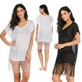 thumbnail image 5 of Womens Tassel Chiffon Swimwear Bikini Swim Beachwear Swimsuit Cover Ups for Women, 5 of 5