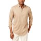 thumbnail image 1 of Club Room Adams - Camisa con botones para hombre, color beige, grande, 1 of 1