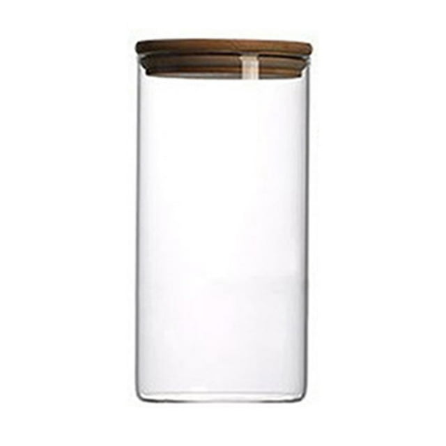 Glass Kitchen Storage Canister Large Capacity Storage Jar for Food Storage Organization 10*25cm