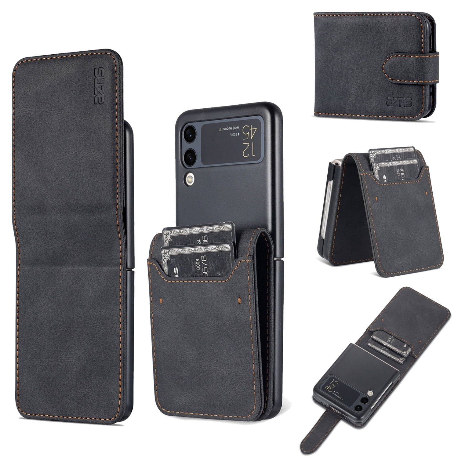 Wallet Case for Samsung Galaxy Z Flip 3 5G 2021 Cover with Card Holder