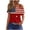 XQRW2-Red, variant on Criss-Cross One Shoulder Tops Short Sleeve Off Shoulder Shirts 4th of July American Flag Print Tee Loose Fit Patriotic Independence Day Blouses