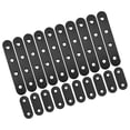 thumbnail image 3 of GARVALON 20pcs Flat Brackets Stainless Steel Black Furniture Repair and Support Tools, 3 of 8