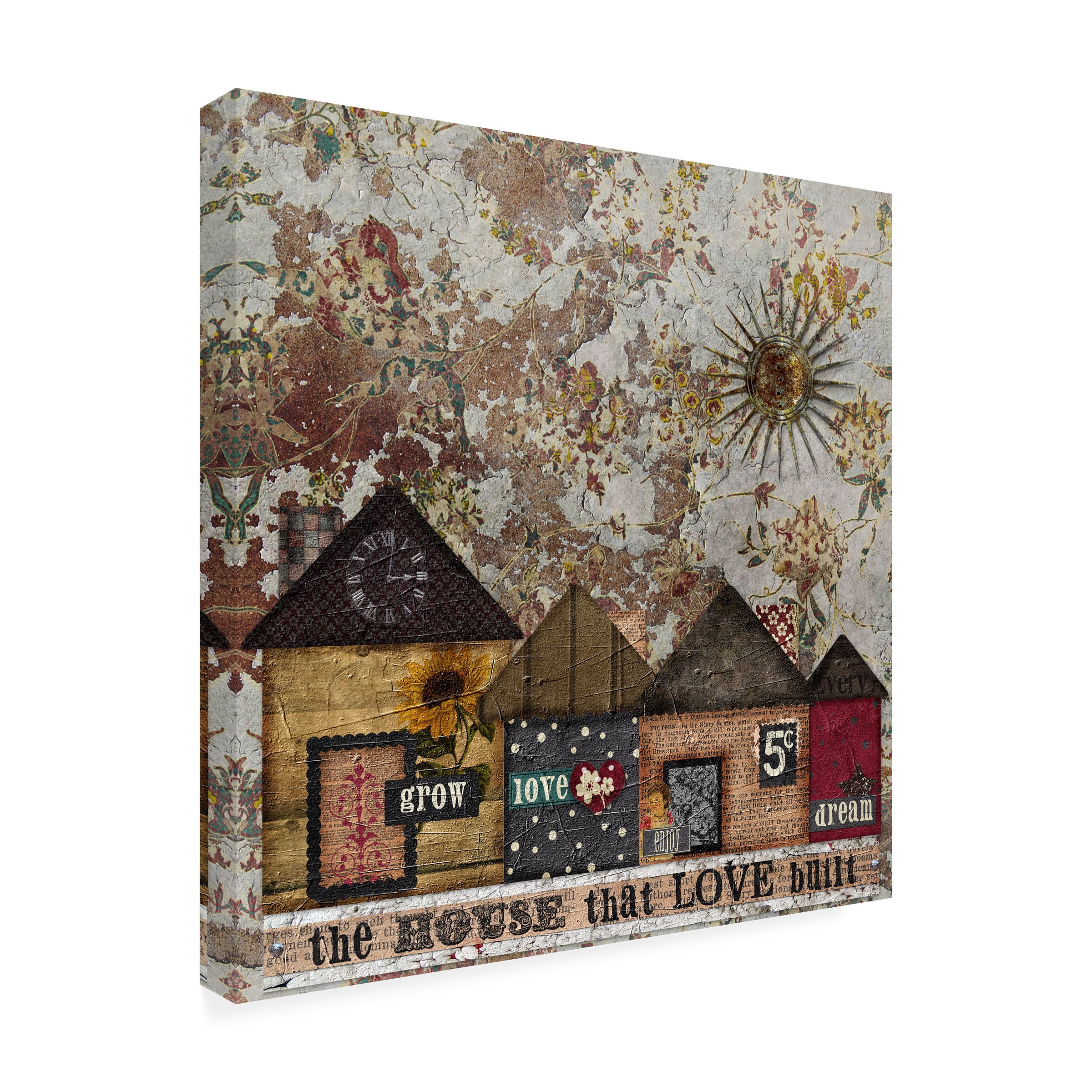 Trademark Fine Art 'House Love Built' Canvas Art by Marcee Duggar