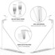 thumbnail image 3 of Soportes para estantes y barras de armario, con gancho ajustable Eau, blanco, paquete de 4, 3 of 7