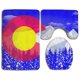 thumbnail image 1 of Juego de alfombras de baño de 3 piezas ABPHQTO Bosque de montaña con bandera de Colorado, 1 of 2