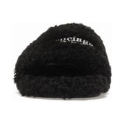 Balenciaga Mens Furry Slide Black Sandals, from StockX