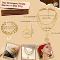 thumbnail image 3 of Set de accesorios para disfraz de pirata UYY, 9 piezas para hombre y mujer, 3 of 7