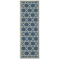 thumbnail image 3 of SAFAVIEH Courtyard Allison Geometric Bordered Indoor/Outdoor Area Rug, 2' x 3'7", Navy/Beige, 3 of 9