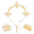 thumbnail image 4 of KAKOWELY 1 diadema decorativa estilo retro para niña, tocado de moda dorado, 4 of 5