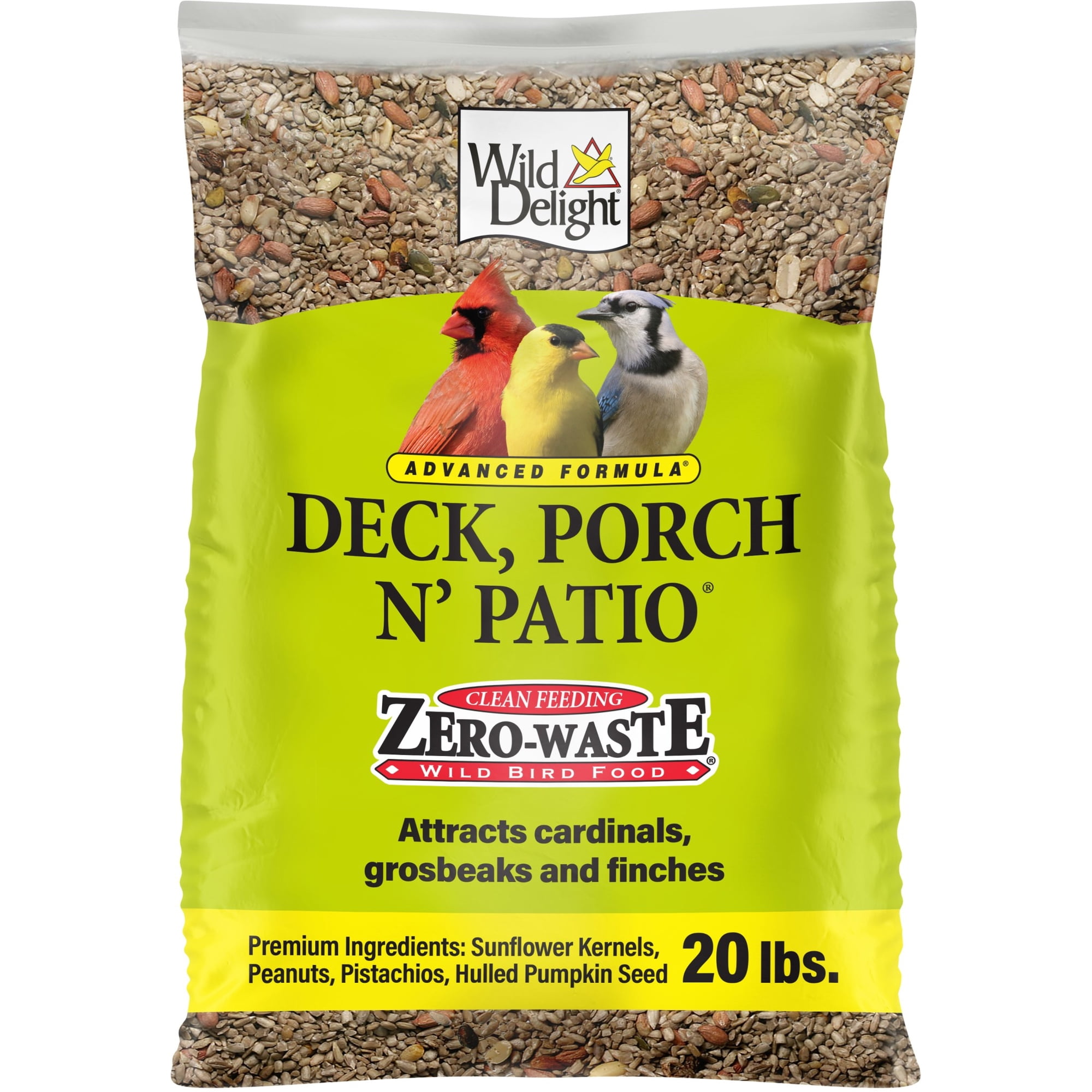 Wild Delight Advanced Formula Deck Porch N Patio Wild Bird Food 20 lb