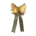 thumbnail image 2 of Christmas Bows, Christmas Tree Topper Bow, 1 Pack 15.35*8.66*1.18 Inch Large Xmas Wreath Bows with LED Lights Lighted for Indoor, 2 of 9